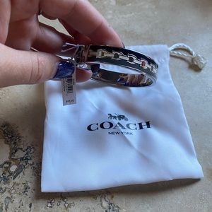 New coach sterling silver bracelet with tags